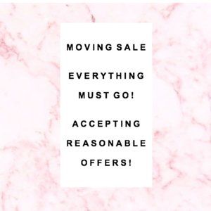 MOVING SALE!!